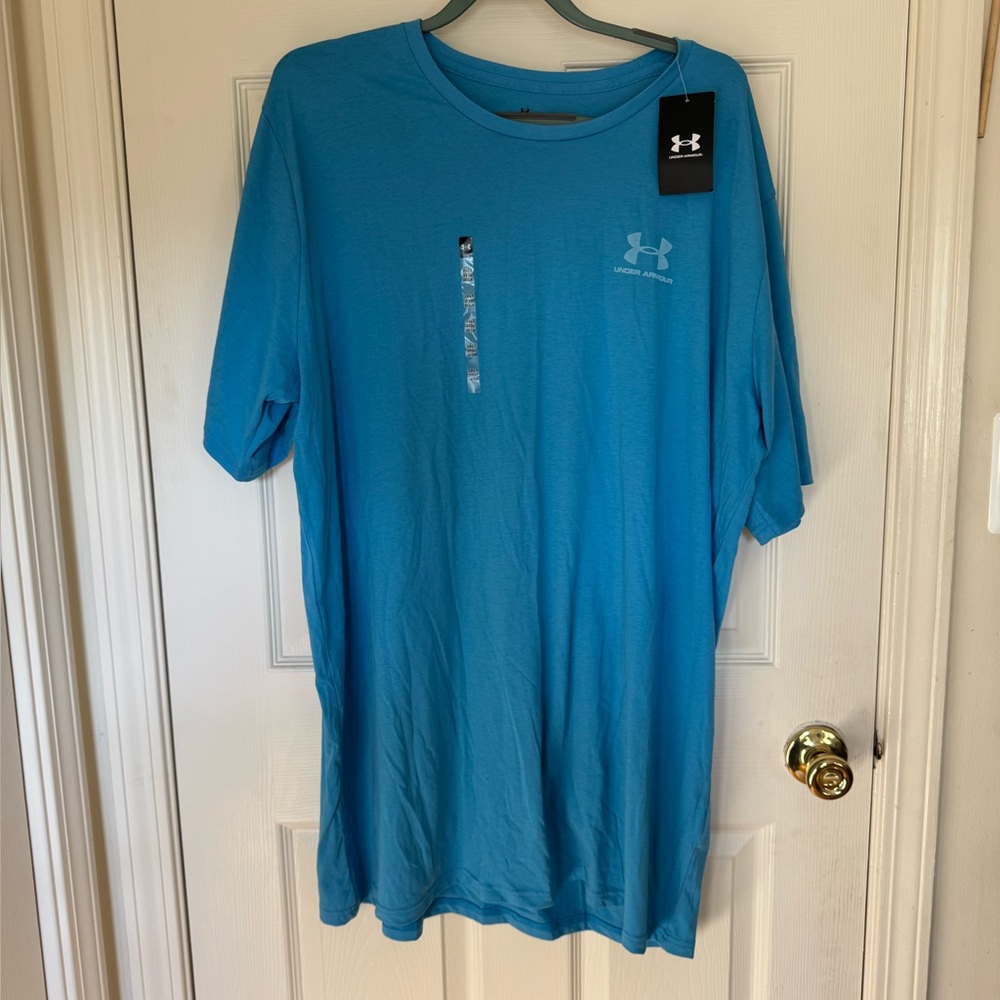 Under Armour teal Blue Tee with Logo